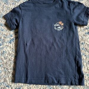 Navy blue Vans tshirt. Size 2T.